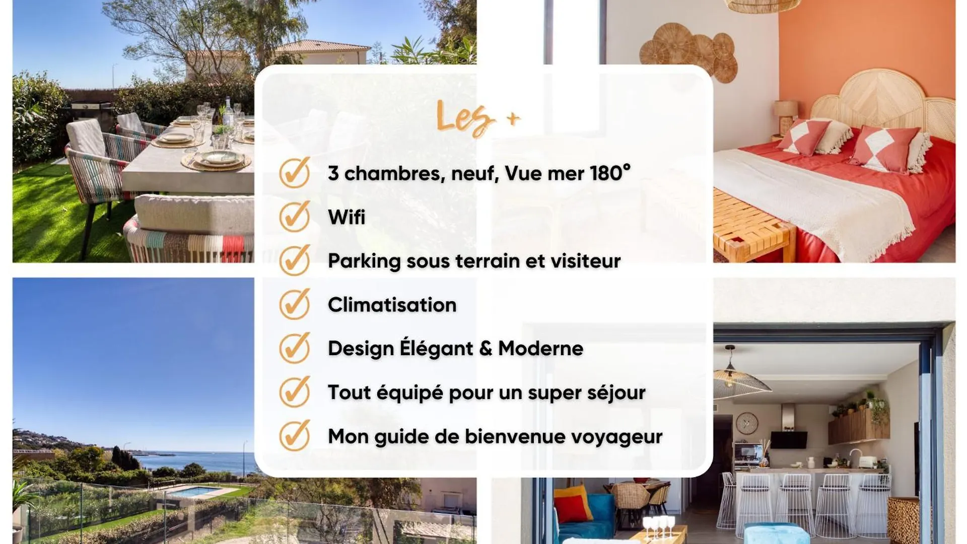 Holiday home 3 Chambres, Vue Mer, Piscine, Parking Sainte-Maxime