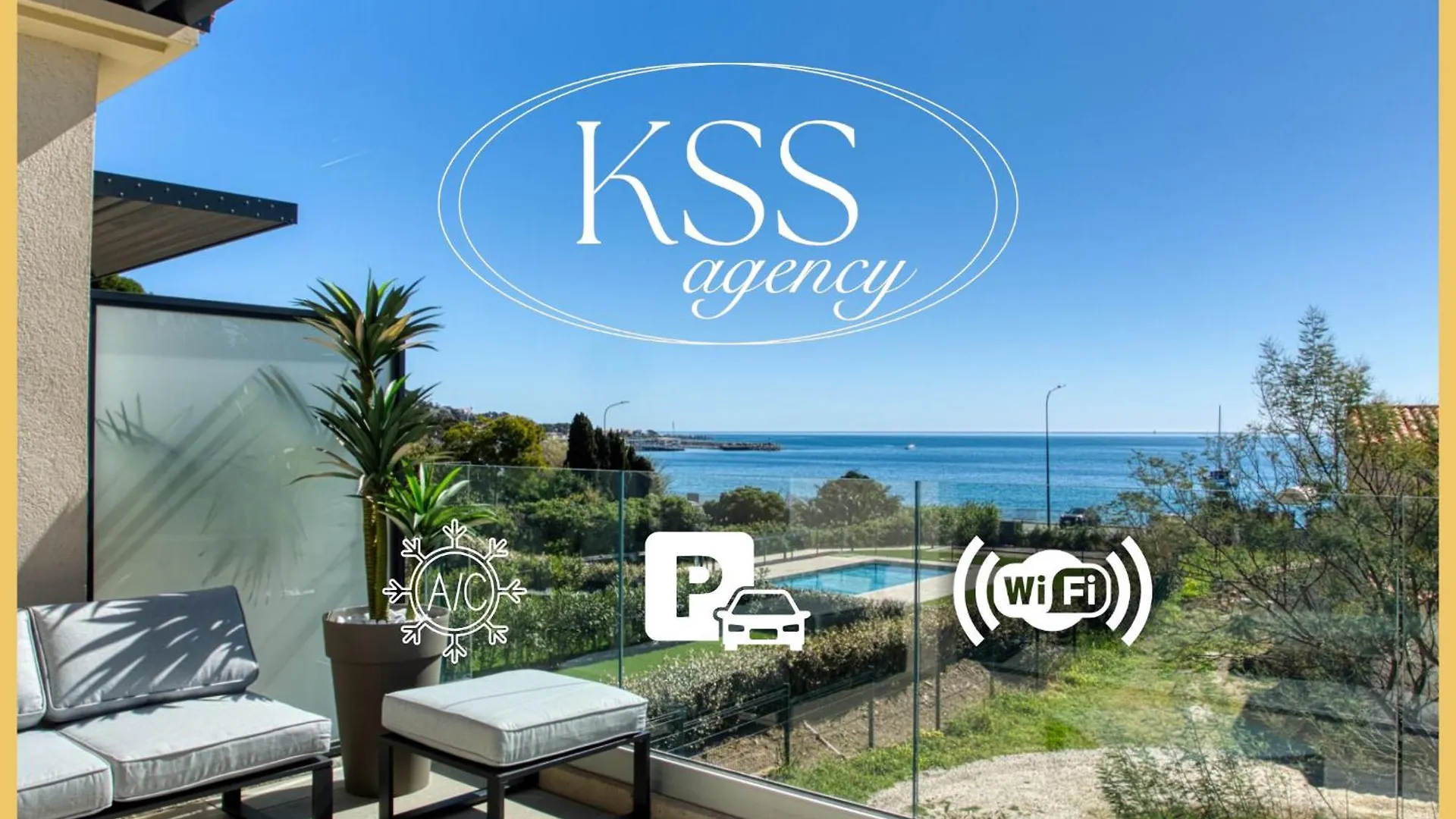3 Chambres, Vue Mer, Piscine, Parking Sainte-Maxime